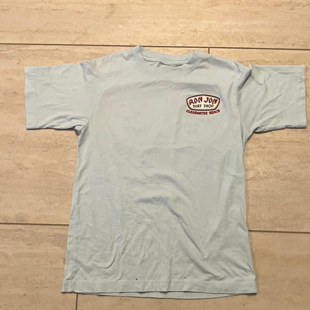 Ron Jon Surf Shop Light Blue Short Sleeve Tee - Picture 1 of 6